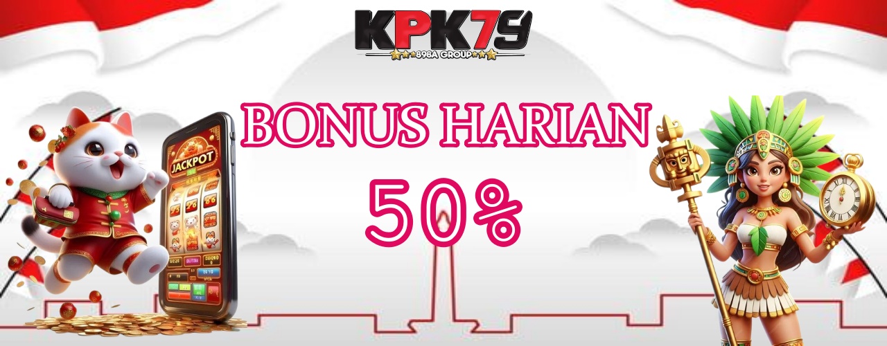 bonus harian 50%